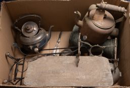 A mixed collection of silver plate. Incl