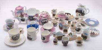 A mixed group of 'Present From' porcelai
