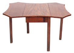 A George III mahogany and crossbanded Pe