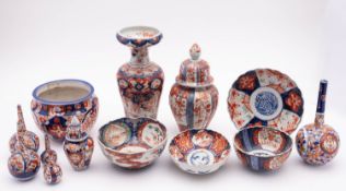 A collection of Japanese Imari porcelain,