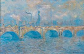 Susie Ray (British, 20th Century) after Claude Monet - Waterloo Bridge, London,