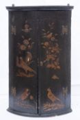 An 18th Century black lacquer and chinoi