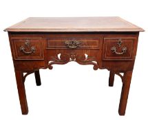 An 18th Century and later walnut and inl