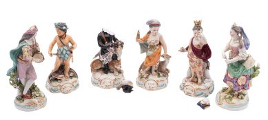 A set of four Samson porcelain figures o