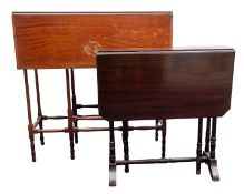 A Regency mahogany drop leaf spider leg