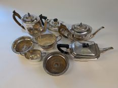 Various plated wares, to include 3 tea p
