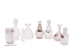A mixed lot of cut glass, 19th/20th cent