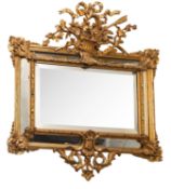 A giltwood and composition framed rectan