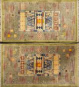 A pair of contemporary Chinese rugs, the