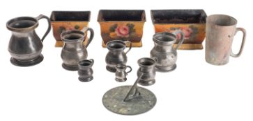 A collection of domestic metalware, 19th
