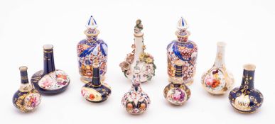 A collection of Coalport, Derby and othe