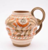 A Crown Ducal Art Deco pottery jug by Ch