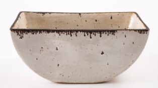 *Dame Lucie Rie DBE [1902-1995] a slab built stoneware bowl,