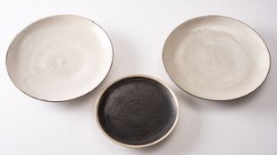 *Dame Lucie Rie DBE [1902-1995] and Hans Coper [1920 - 1981] a pair of plates and one other,