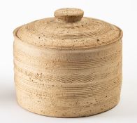 *Katherine Pleydell-Bouverie [1895-1985] a stoneware jar and cover of squat cylindrical form