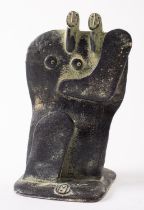 *John Maltby [1936 - 2020] stoneware group, Seated couple embracing,