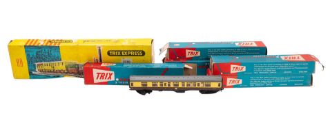 A Trix Express OO/HO gauge three rail train set.