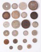 An 1889 German crown, 1940 Irish halfcrown, 1930 halfcrown etc.
