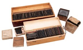 A group of early 20th Century glass negatives relating to cars.