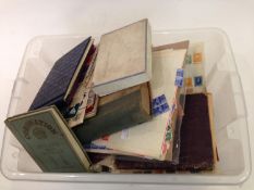 An accumulation of stamps in albums, on leaves and loose with Great Britain from 1840 1d black,