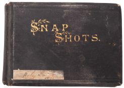 A late 19th century 'Holy Land' photograph album, containing thirty-six,