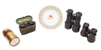 Three pairs of early 20th Century binoculars.