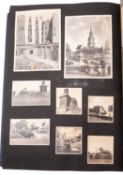 A mid 20th Century postcard and photograph touring album.