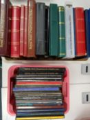 GB collection of stamps in two storage boxes, comprising 14 vols inc GB Officials QV to EVII,