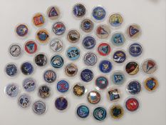 USA collection of colourised Half Dollars, various dates in plastic capsules.
