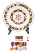 A WWII group of four medals awarded to Cpl Sydney Bluck Royal Signallers 20th Indian Division