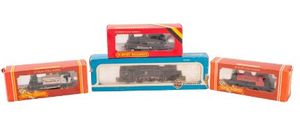 Three Hornby OO gauge 0-4-0 tank engines.