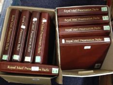 A collection of Great British Decimal presentation packs in nine albums with issue to 2023.