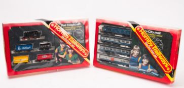 Two Hornby OO gauge electric train sets.