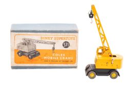A Dinky 571 Coles Mobile crane, black hook ,