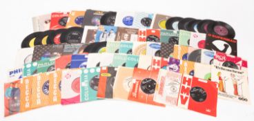 A good collection of 45rpm single records from the 1960s, 1970s and a few from the 1980s,