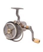 A Hardy 'Alex' No.2 Mk.V alloy casting reel, with left hand wind. .