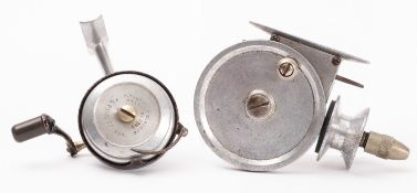 An unsigned or prototype 3 inch alloy threadline casting reel,