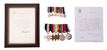 A DSC medal group awarded to GNR Arthur James Bernard Pannell Royal Navy.