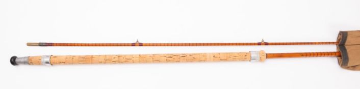 B Jones & Son, London, A Richard Walker Mk IV, Avon two -piece split cane rod, 10ft ,