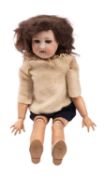 An early 20th Century Armand Marseille bisque head doll.