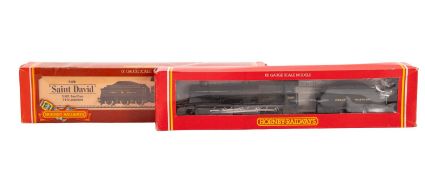 Two Hornby OO/HO gauge locomotives and tenders.