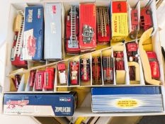 A collection of diecast fire engines.