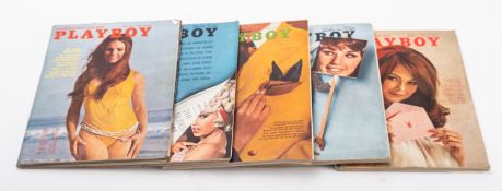 A Collection 1960s/1970s 'Gentleman's' magazines. mainly Playboy with Men Only and others.