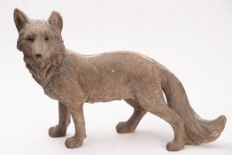 A composition model of a fox, 44cm high.