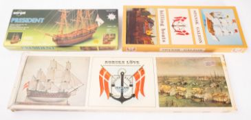 A Billings boats model kit of the 36 gun 'Norske Love'.