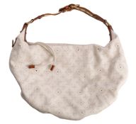 Louis Vuitton, A cream 'Onatah' monogrammed Mahina leather handbag