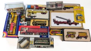 A collection of mainly Corgi diecast lorries.
