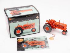 A Precision Series 1:16 scale Allis Chalmers WD-45 diecast model tractor.