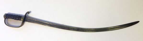 A 19th Century Middle Eastern cavalry sword,