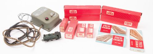 A collection of Hornby Dublo rolling stock.